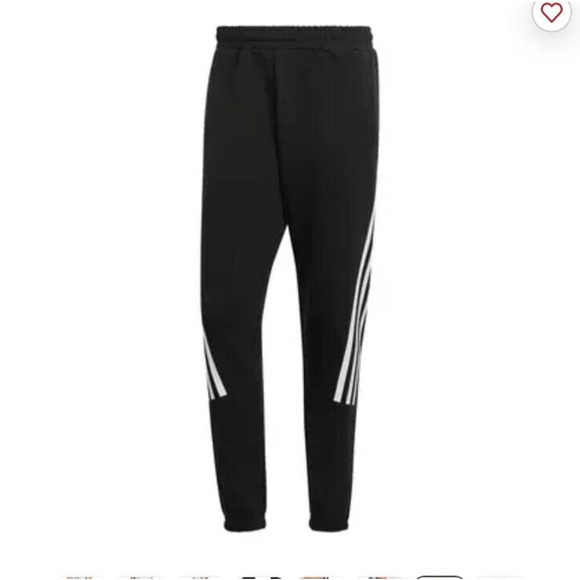 NEW Adidas Men's Future Icons Slim Fit Joggers Black 3 Stripe Size 2XL - Picture 7 of 8